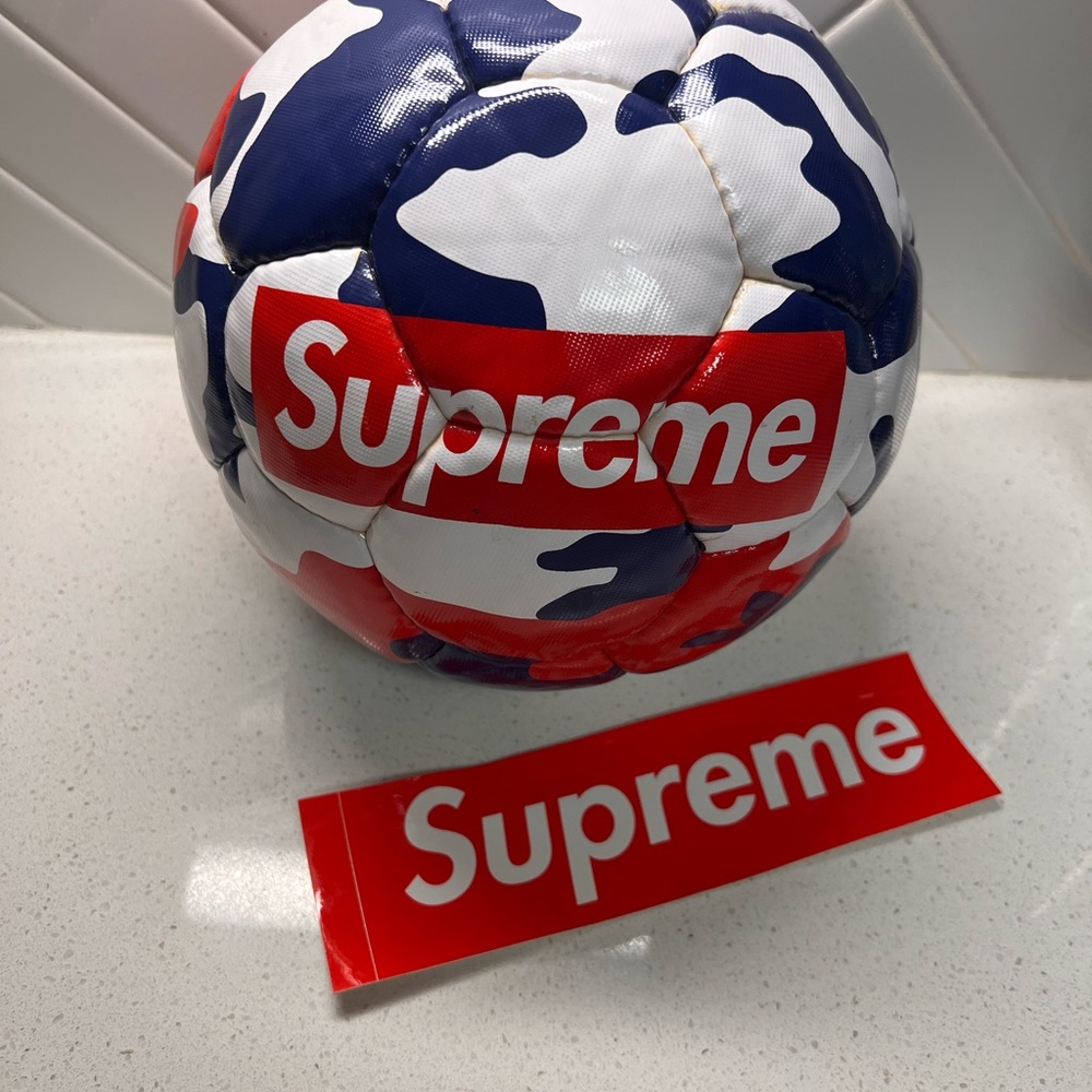 Supreme Red Camo UMBRO Soccer Ball
